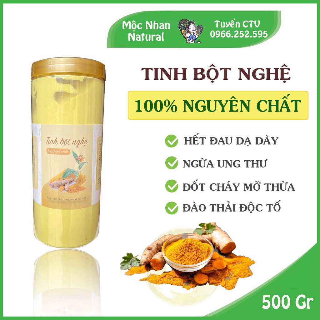 Tinh Bột Nghệ Nếp Nguyên Chất Handmade, Giảm Đau Dạ Dày, Tăng Miễn Dịch, Hỗ Trợ Làm Đẹp Da, mocnhanvn