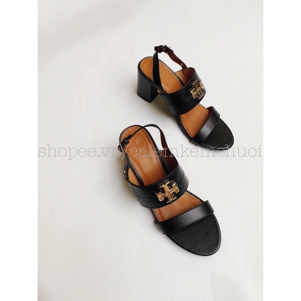 Giày sandal TORY da thật khoá chữ thập xuất khẩu