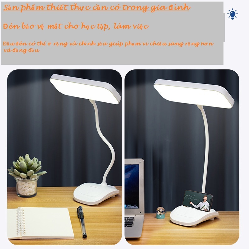 Đèn Chống Cận tích điện 3 Chế Độ Sáng Cảm Ứng Thông Minh Đèn Led 824