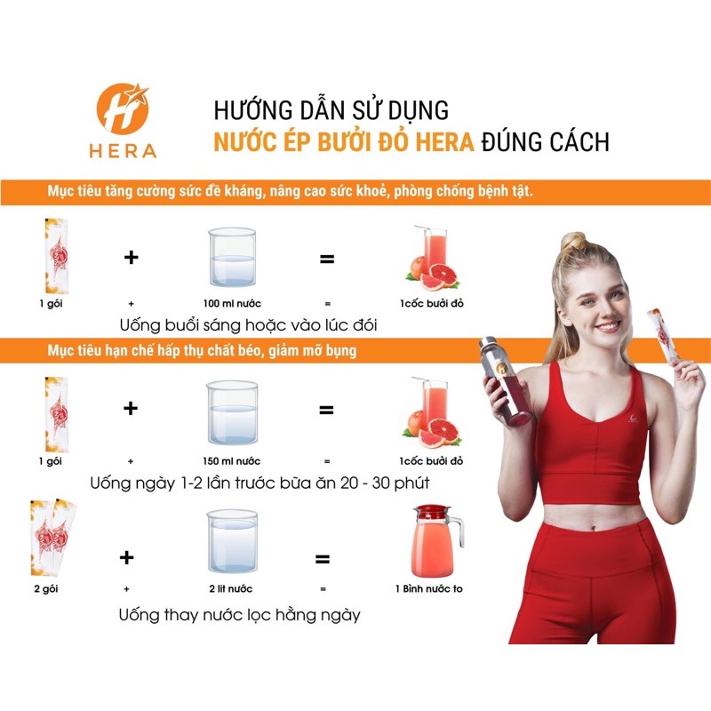 [Rẻ nhất shopee] Bưởi đỏ Nano Hera giữ dáng đẹp da | Thế Giới Skin Care