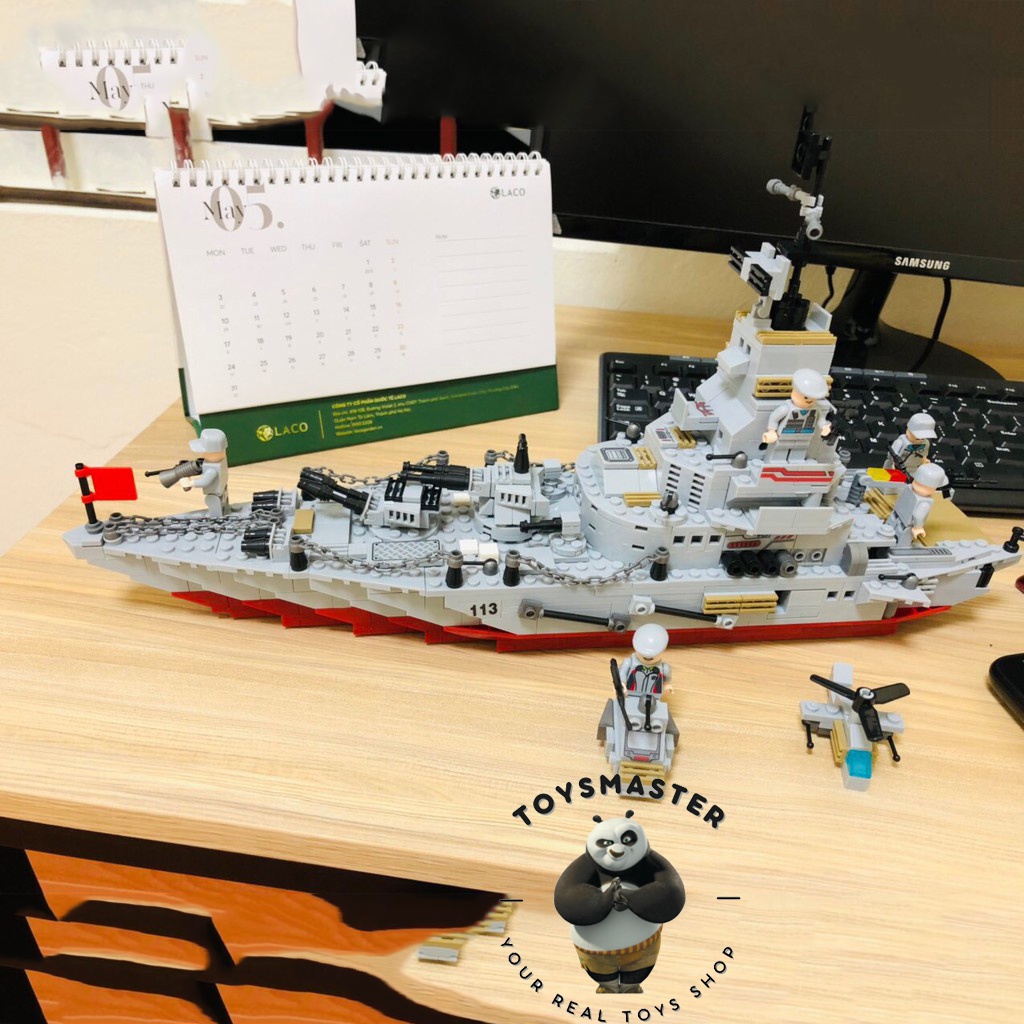 Đồ Chơi Lắp Ráp Mô Hình Tàu Chiến Hạm,Cảnh Sát Biển,Robot,Máy Bay Coast Guard 8 Trong 1 Với 1000+ Mảnh Ghép
