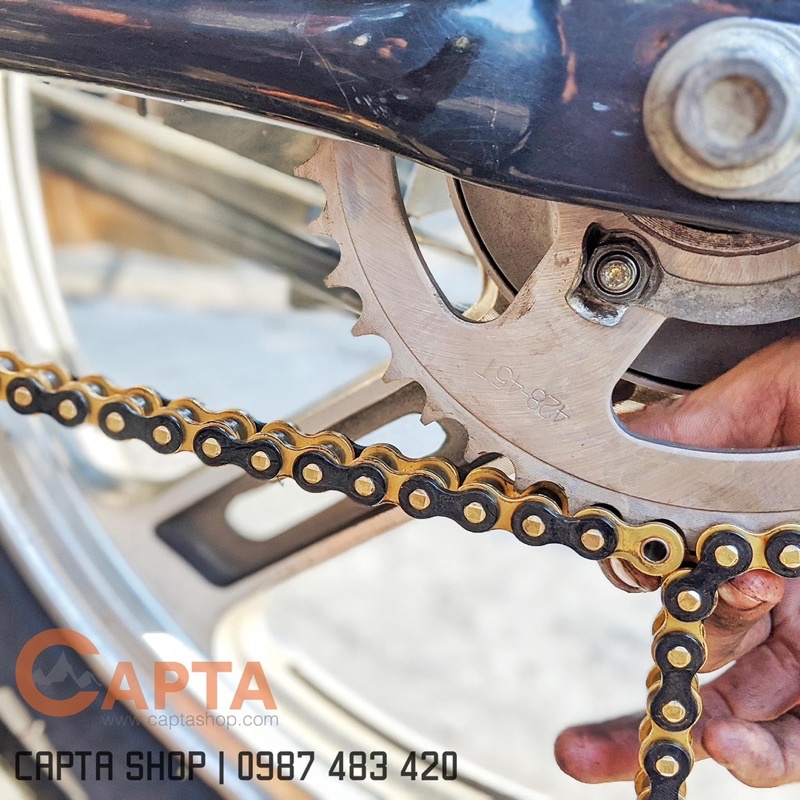 Nhông sên dĩa Suzuki EN 150A - Sên RK428HSBT