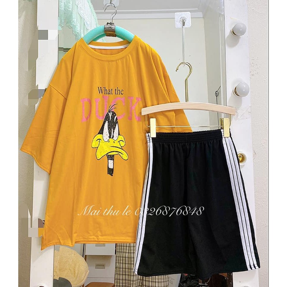 [Mã FADI5K245 giảm 5K đơn 0đ] [RẺ VÔ ĐỊCH] Sét Bộ Áo Thun Tay Lỡ Mix Quần Đùi 3 Sọc Nhiều Hình Cực Hot | BigBuy360 - bigbuy360.vn