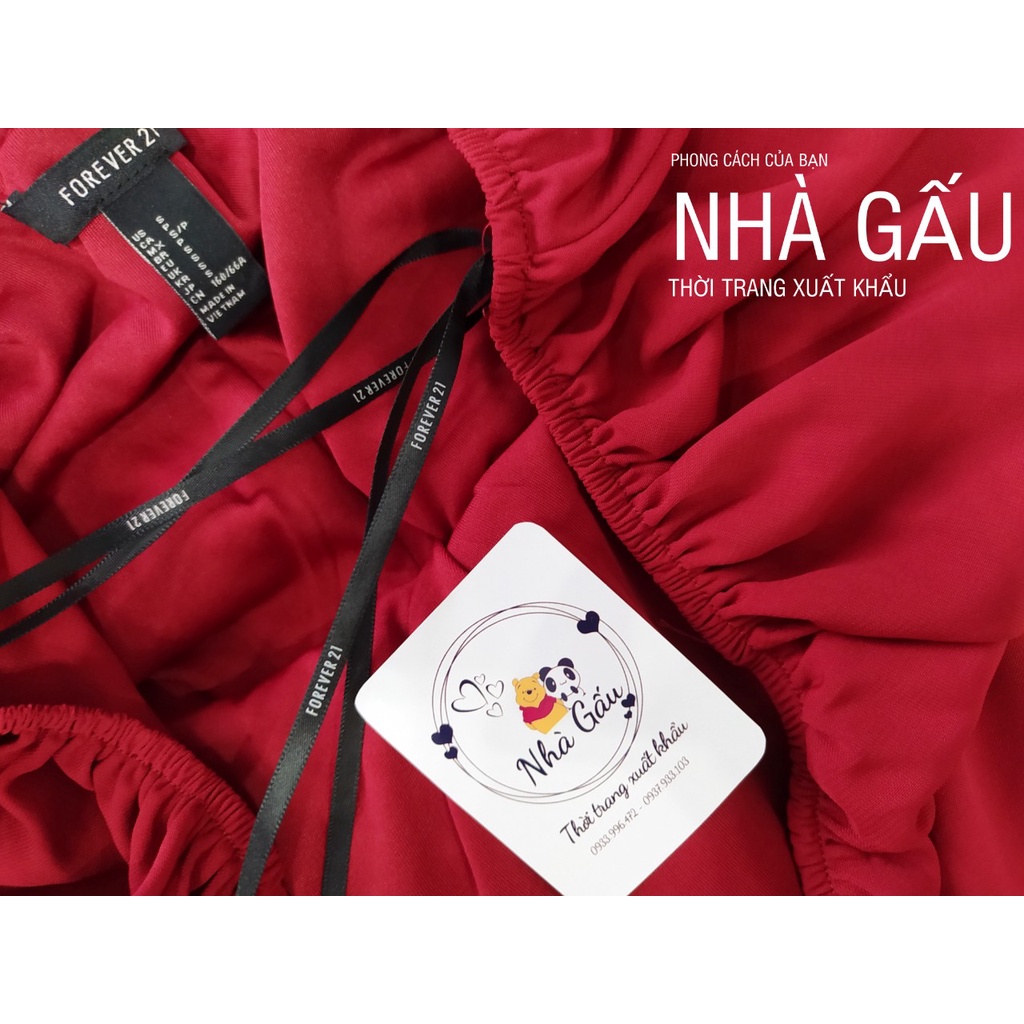 Đầm Trễ Vai Nữ Form Rộng Màu Đỏ Cho Bạn Gái Siêu Xinh Có Ảnh Thật