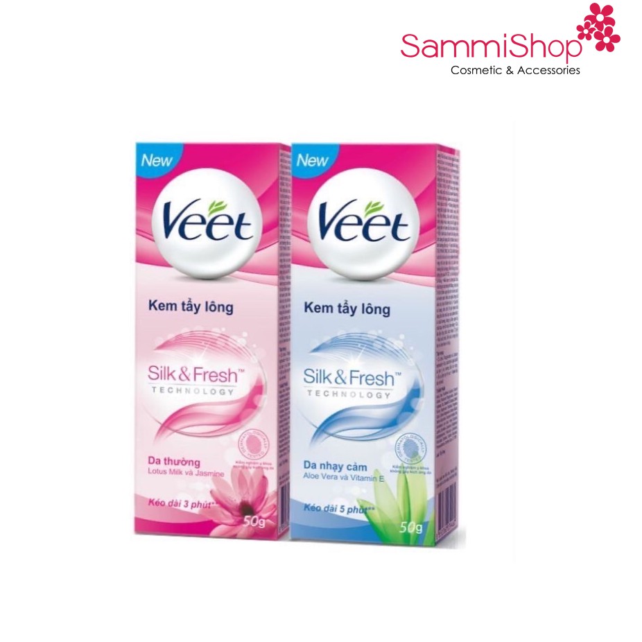 Kem tẩy lông cho mọi loại da Veet Silk &amp; Fresh