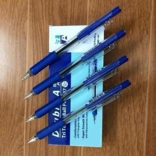 Hộp 12 cây bút bi xanh Double A 0.7mm