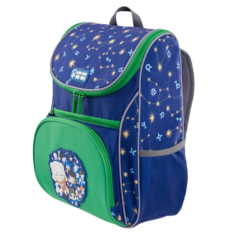 [HOO HOO HA HA!] Ba Lô Chống Gù Lớp Học Mật Ngữ Multi Blue Bravery in hình dễ thương cho bé tiểu học