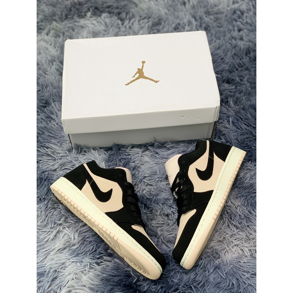 giày air jordan 1 low hồng đen cổ thấp kèm phụ kiện hàng xịn 36-39