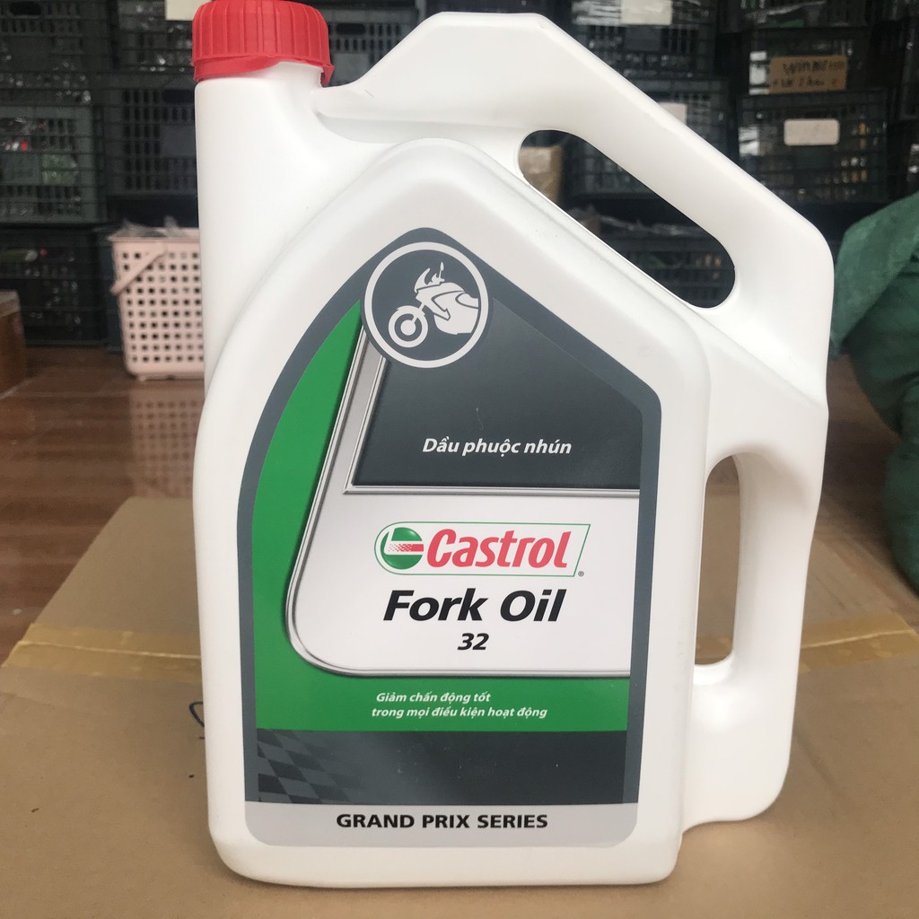 [Chính hãng] Dầu phuộc nhún | dầu giảm sóc Castrol Fork Oil 4 Lít