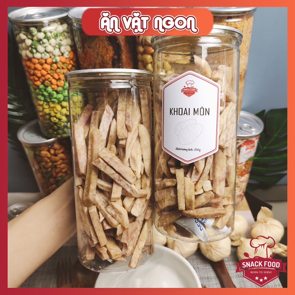 KHOAI MÔN SẤY Giòn, hủ pet 300g, Ăn vặt Snackfood