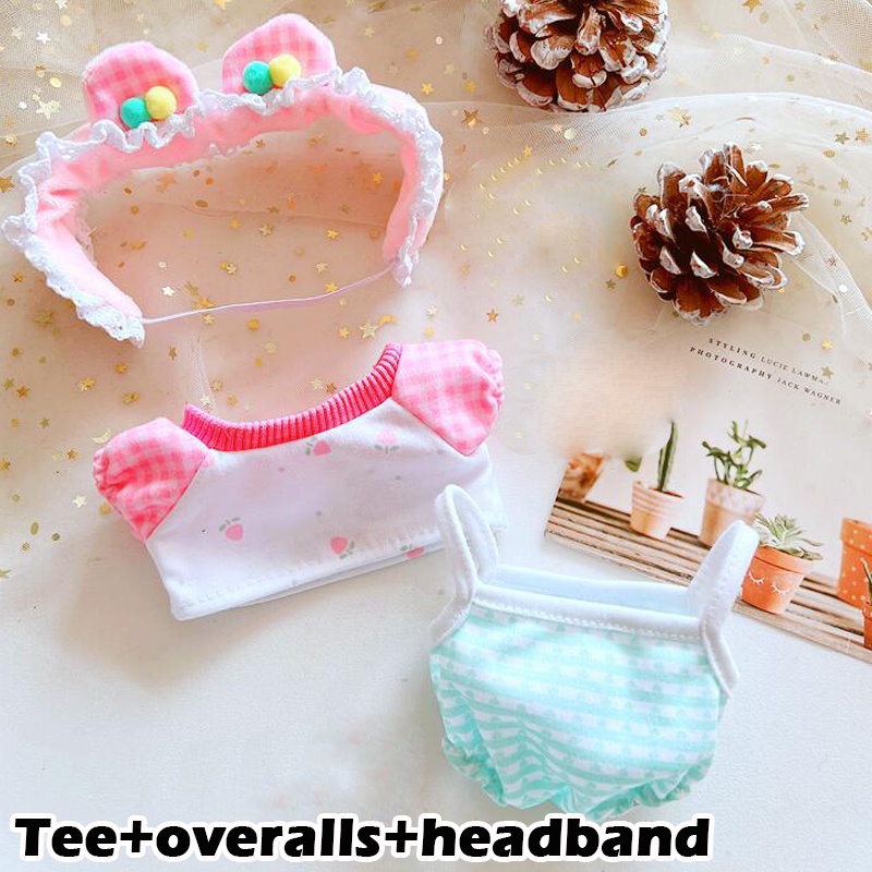 Set Búp Bê Hình Thỏ Đeo Túi 20cm Đáng Yêu