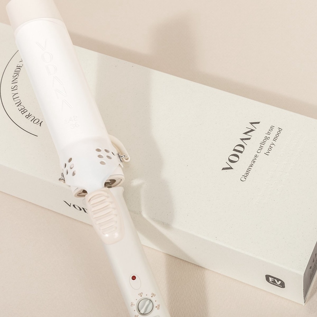 VODANA Máy uốn tóc 32mm 36mm Ivory Mood màu kem
