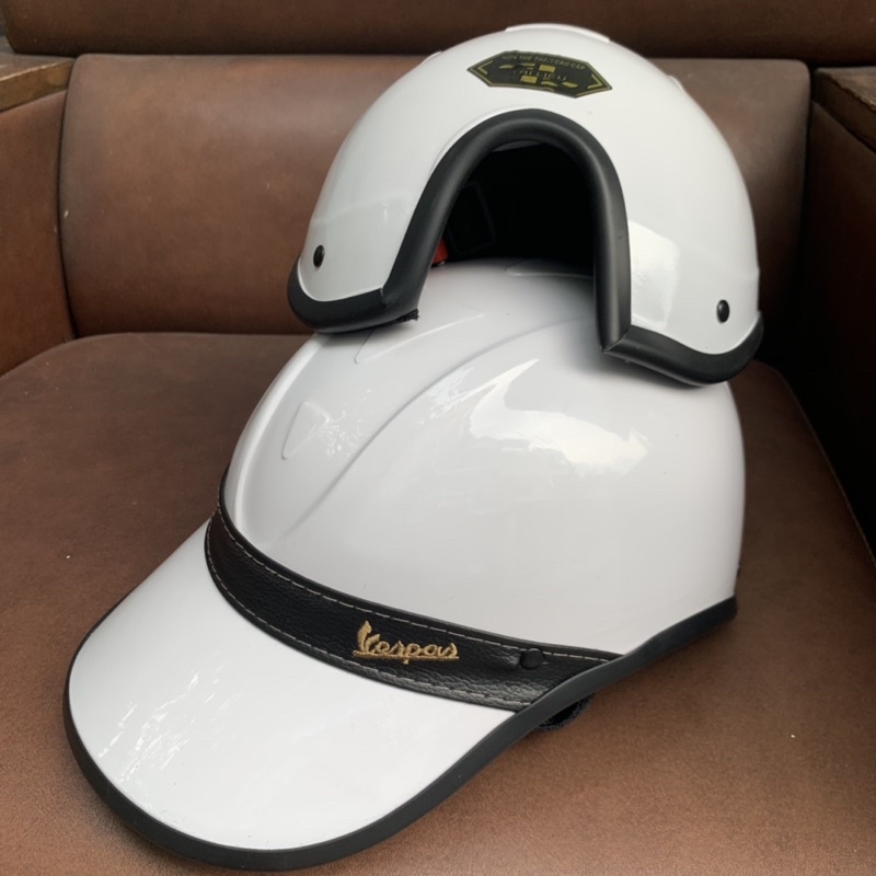 SỈ Nón bảo hiểm kết lưỡi trai VESPA viền da cao cấp❤️ nhiều màu cho Nam/ Nữ