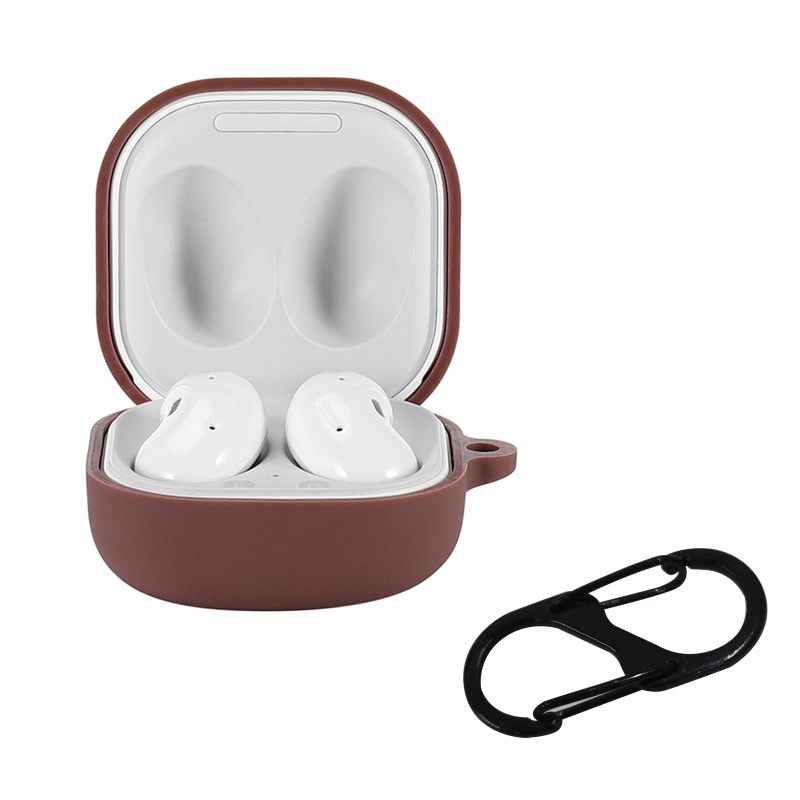 【3C】Ốp bảo vệ hộp sạc tai nghe không dây One-piece bằng silicon mềm chống bụi có thể giặt được cho S-AMSUNG Galaxy-Buds live