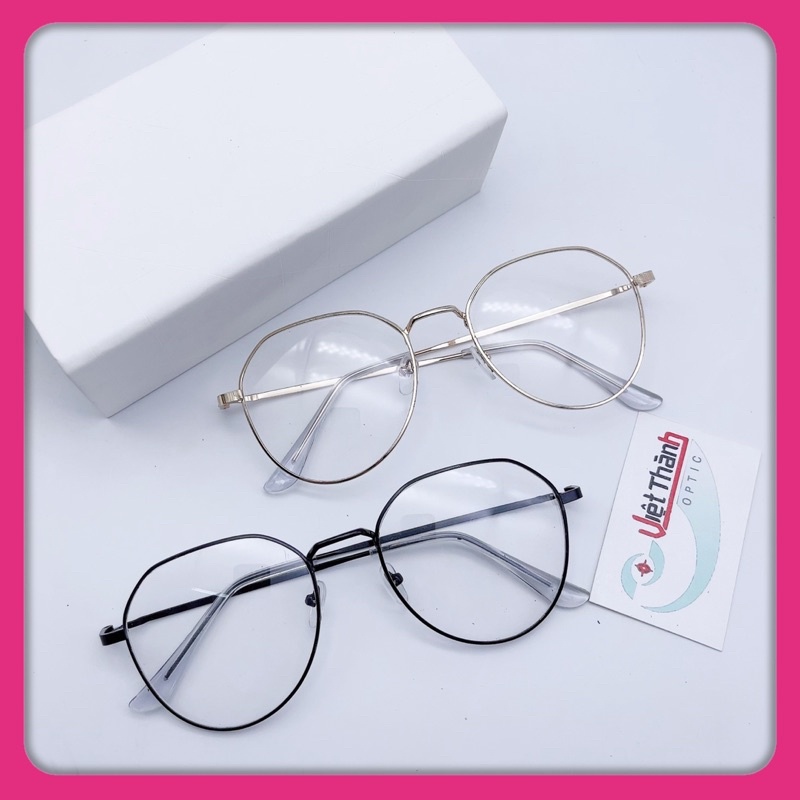 gọng kính cận thời trang giá rẻ kính cận kim loại mẫu mới 2021