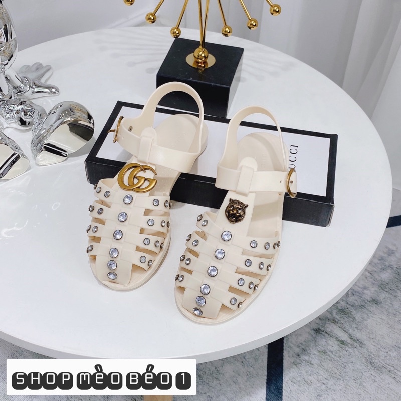 Sandal giọ gc kem viền đá fullbox