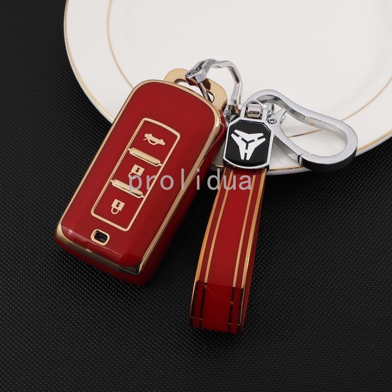 Ốp Điện Thoại TPU Mềm Kèm Móc Khóa Cho Mitsubishi Lancer / Attrage / Triton / ASX / Outlander/ Xpander / Mirage