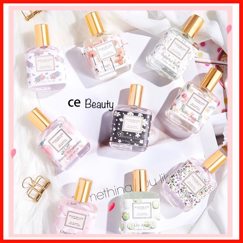 Nước hoa giữ mùi lâu trôi Maycreate 9 mùi thiên nhiên hàng nội địa Trung có sẵn