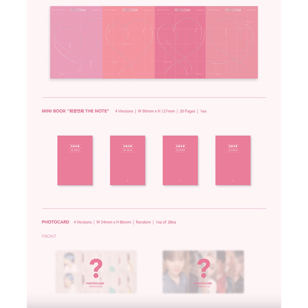 ALBUM ẢNH BTS 'MAP OF THE SOUL: PERSONA' l ORDER WEVERSE