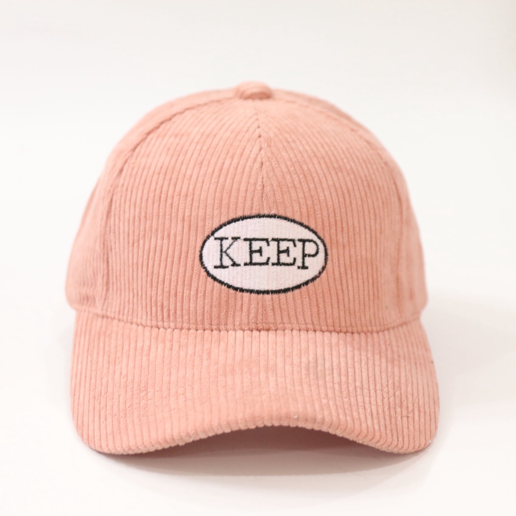 Mũ lưỡi trai ❤️ Nón kết thêu chữ Keep chất nhung tăm form unisex phong cách Ulzzang Thời trang AROMA siêu hot