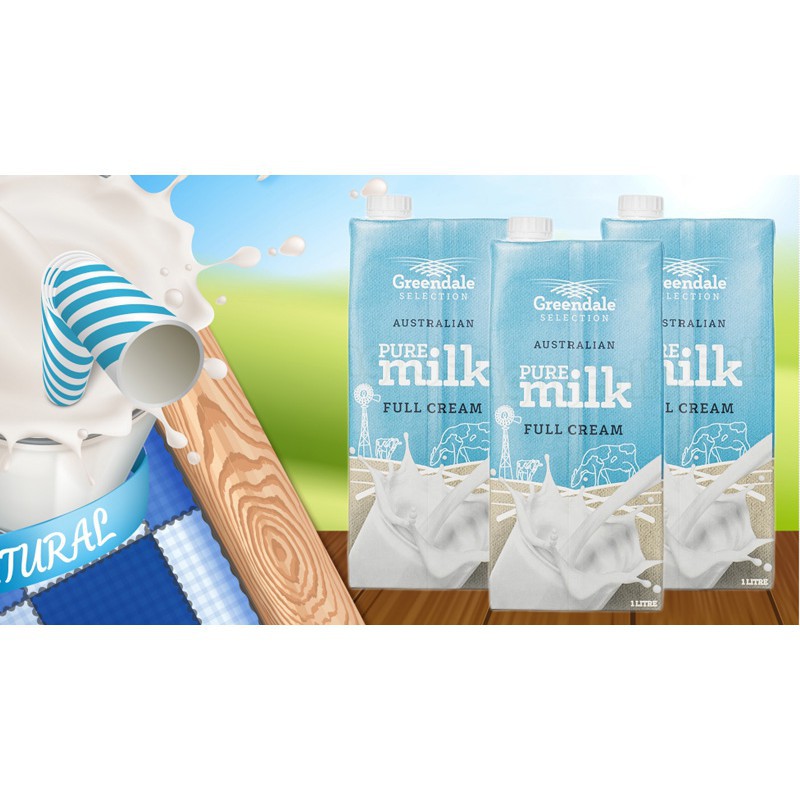 Sữa Tươi Greendale Pure Milk 200ml Nhập Khẩu Úc Chính Hãng