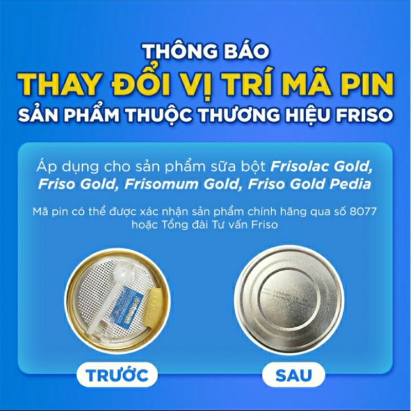 Sữa FRISOLAC GOLD Số 1 850G [HSD:2023] (mẫu mới)