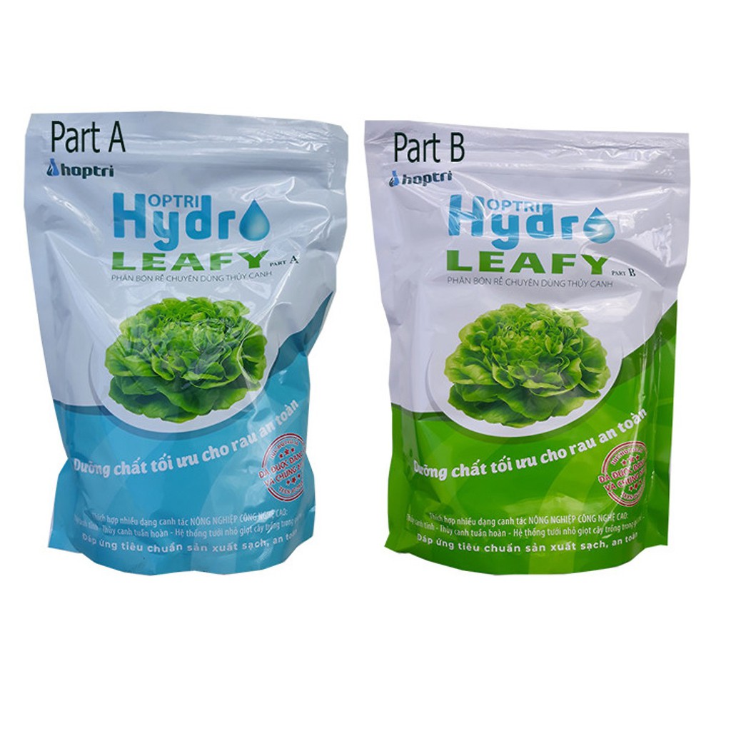 Hydro Leafy (2kg) Bộ dinh dưỡng thủy canh cho rau ăn lá - Thương Hiệu Hợp Trí