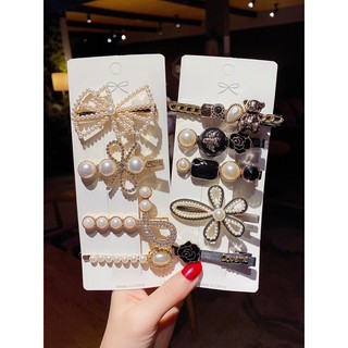 Set 3 cặp tóc đính đá và ngọc trai