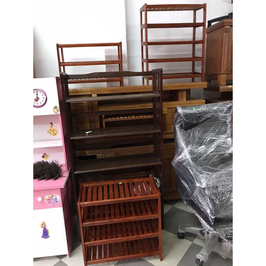 Kệ giày dép gỗ tự nhiên rộng 60cm