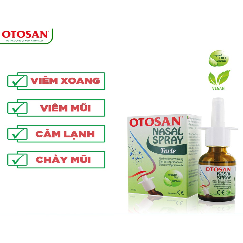 XỊT MŨI NGƯỜI LỚN - OTOSAN NASAL SPRAY FORTE