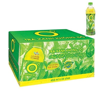 Trà xanh không độ 455ml