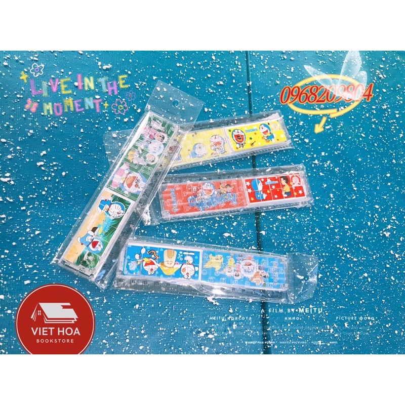 Thước kẻ xếp hình Doremon_Người nhện_Elsa_Công chúa 15cm,20cm