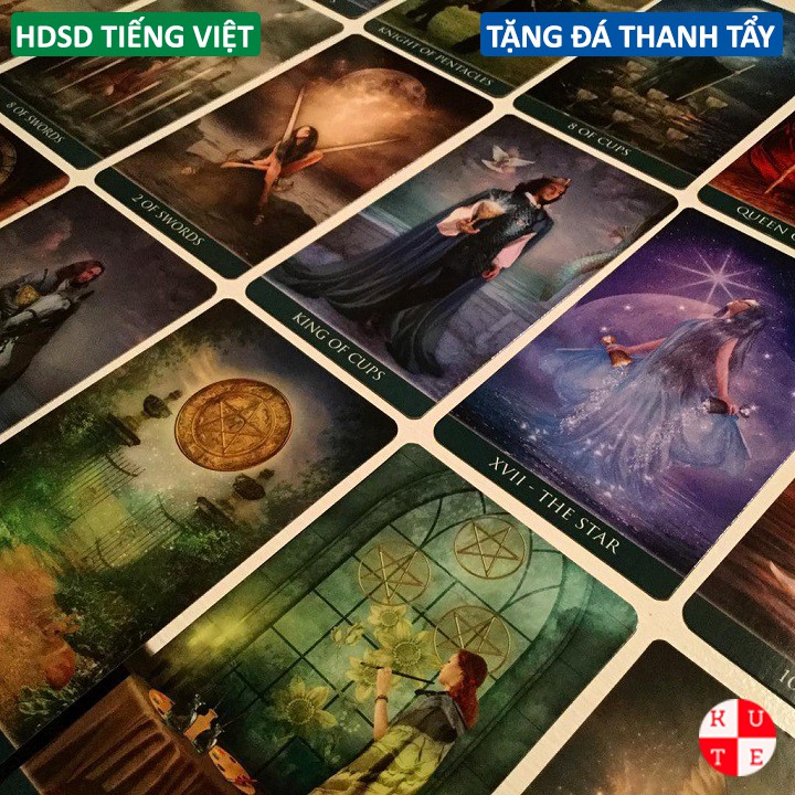 Bộ Bài Tarot Thelema 78 Lá Bài Tặng Hướng Dẫn Tiếng Việt Và Đá Thanh Tẩy C60