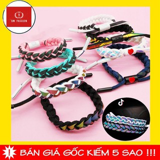 Vòng Tay VÒNG PHẢN QUANG Đan Len Phản Chiếu ánh Sáng Ban đêm