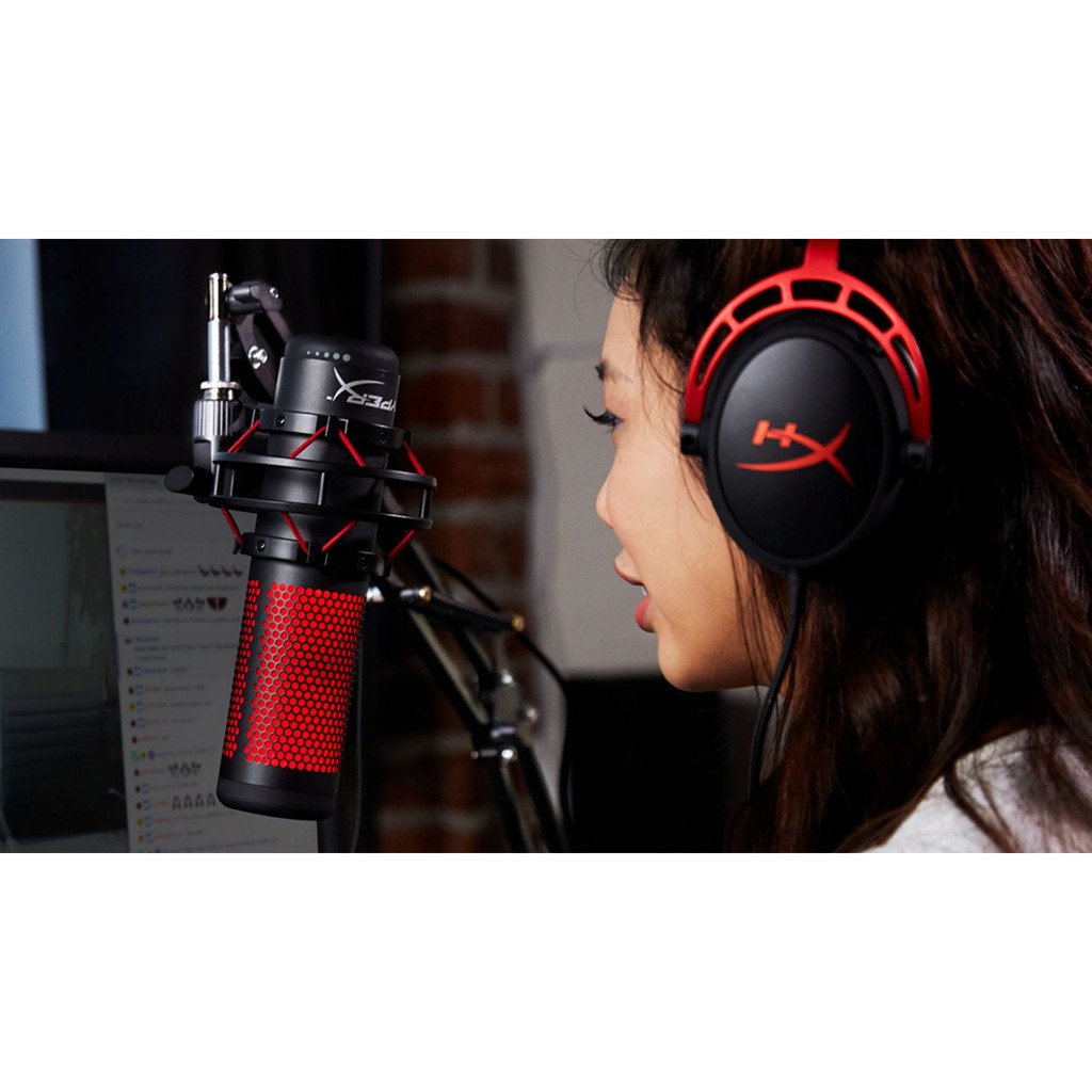 Thiết bị thu âm - Micro thu âm Kingston HyperX Quadcast - Hàng Chính Hãng