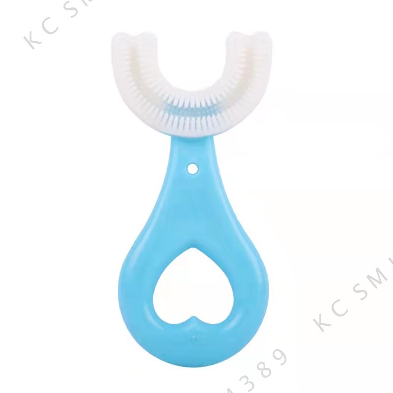 Bàn chải đánh răng chữ u cho bé - bàn chải silicon 2 tuổi 5 và 6 đến 12 tuổi an toàn cho bé tập đánh răng