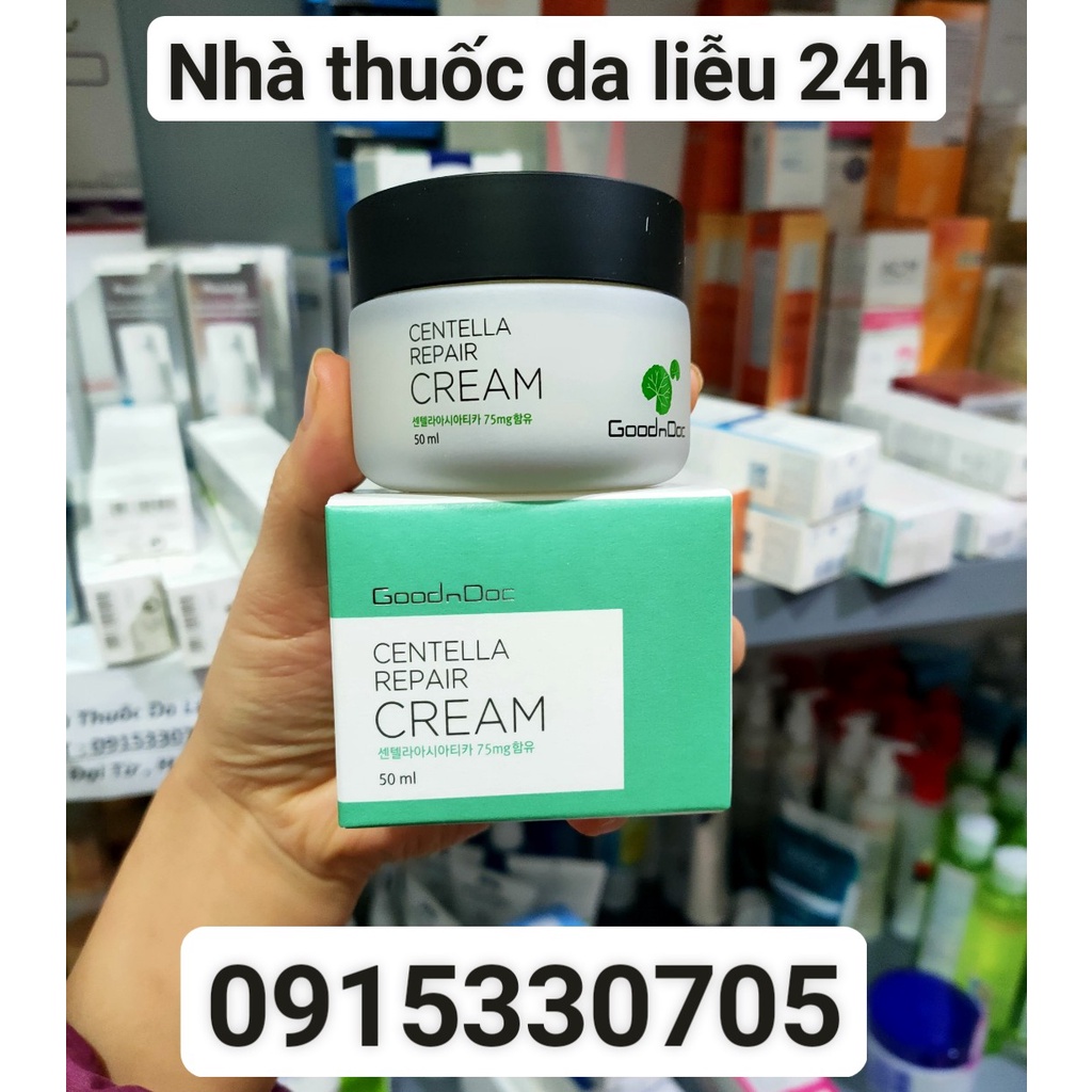 KEM RAU MÁ GOODNDOC CENTELLA REPAIR CREAM - Phục hồi da, giảm thâm nám, dưỡng trắng sáng, chống lão hóa