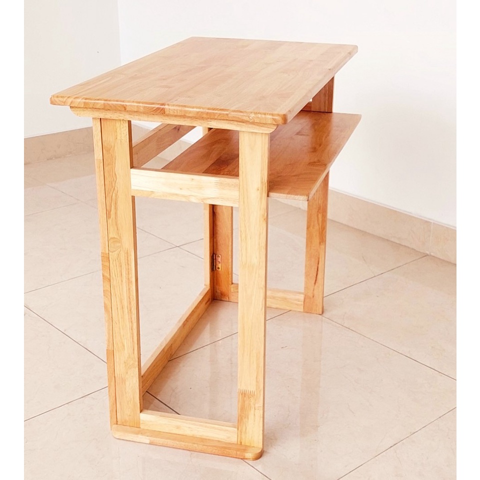 Bàn Gỗ Xếp Có Ngăn Kéo 80x45cm, Bàn Làm Việc Xếp Gọn - Hàng VN Xuất Khẩu
