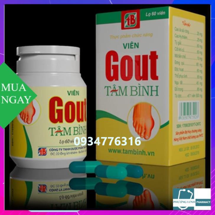 Viên GOUT Tâm Bình ( Hộp 60 viên)