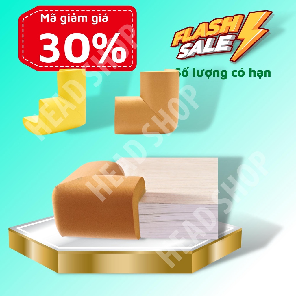 Xốp bọc cạnh bàn, góc bàn giữ an toàn cho bé mềm mại, tiện lợi XDCB01 HEAD SHOP