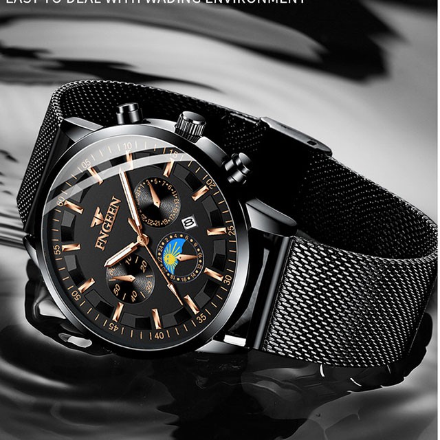Đồng hồ nam chính hãng, Đồng hồ nam FNGEEN dây thép cao cấp không gỉ chính hãng 5123 - Aka Mart | BigBuy360 - bigbuy360.vn