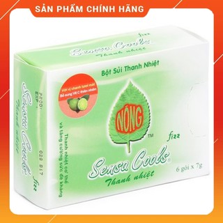 Bột Sủi Thanh Nhiệt Vị Chanh Sensacools❤️Combo 5 Hộp❤️Bổ Sung Vitamin C Hỗ Trợ Giảm Nhiệt Miệng Mát Gan Thải Độc sensaco