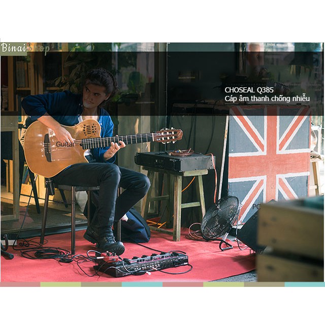 Cáp âm thanh 3.5mm - 6.35mm Choseal Q385