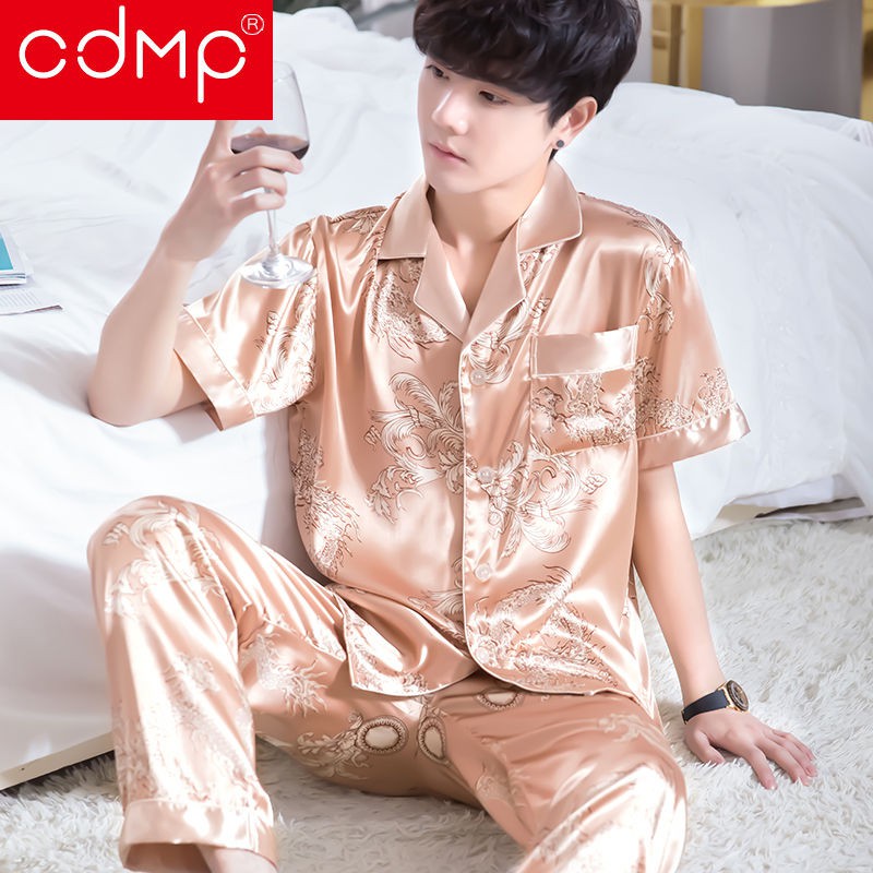 Bộ Đồ Ngủ Pijama Ngắn Tay Phong Cách Hàn Quốc Cho Nam