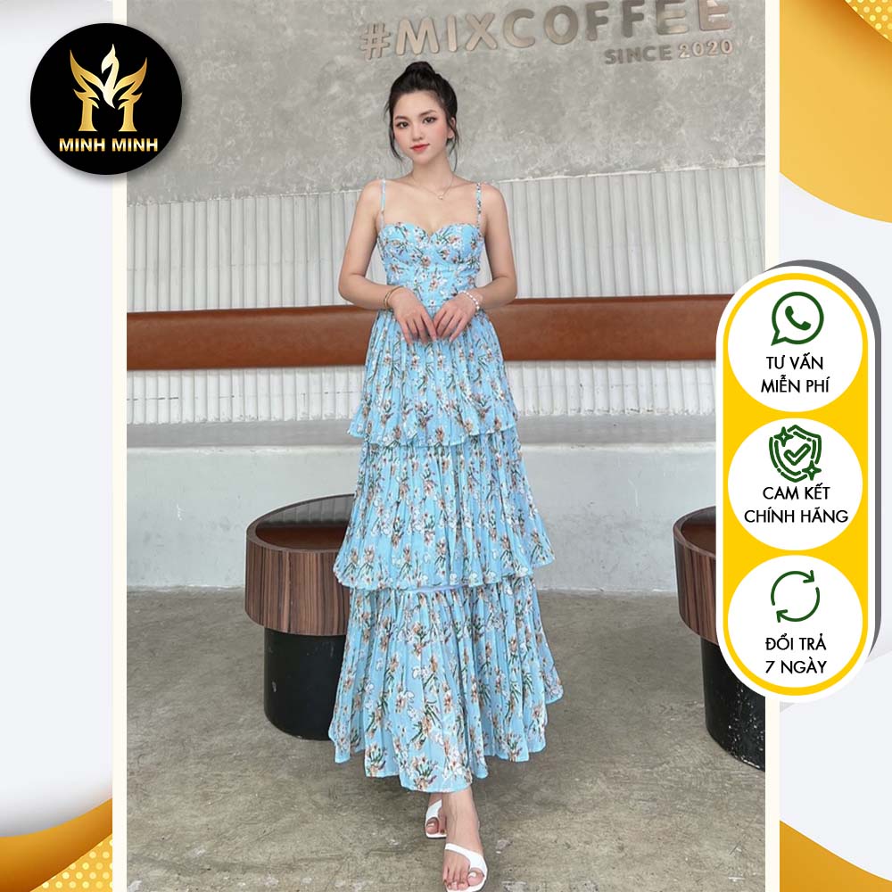 CiDo -  Đầm Cúp Tùng Dập Ly 3 Tầng - CM017