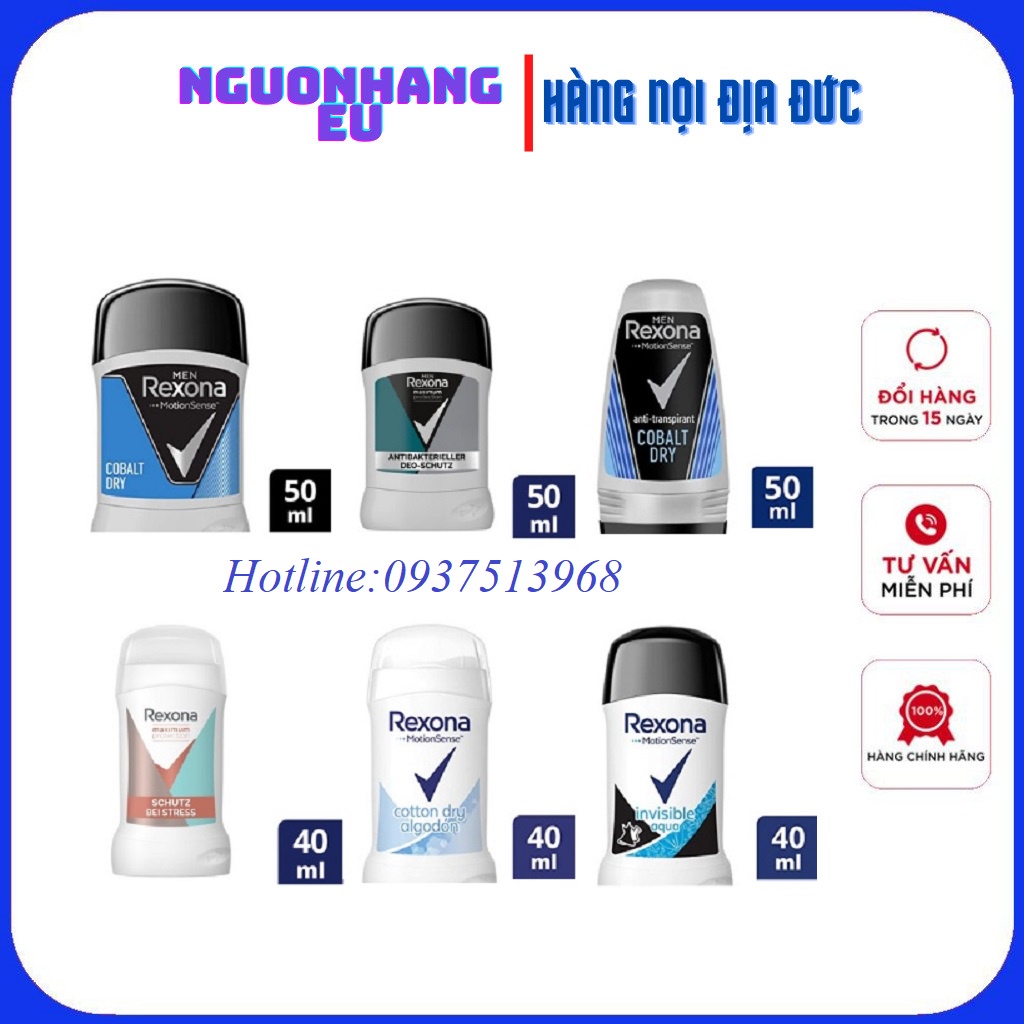 Sáp khử mùi cơ thể REXONA Dành cho Nam Và nữ, 40-50ml