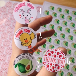 Set tem dán “Thank you”
