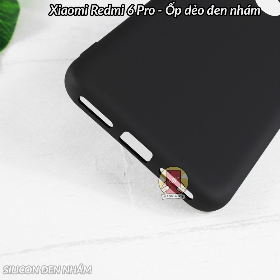 Ốp lưng Xiaomi Redmi 6 Pro dẻo đen nhám