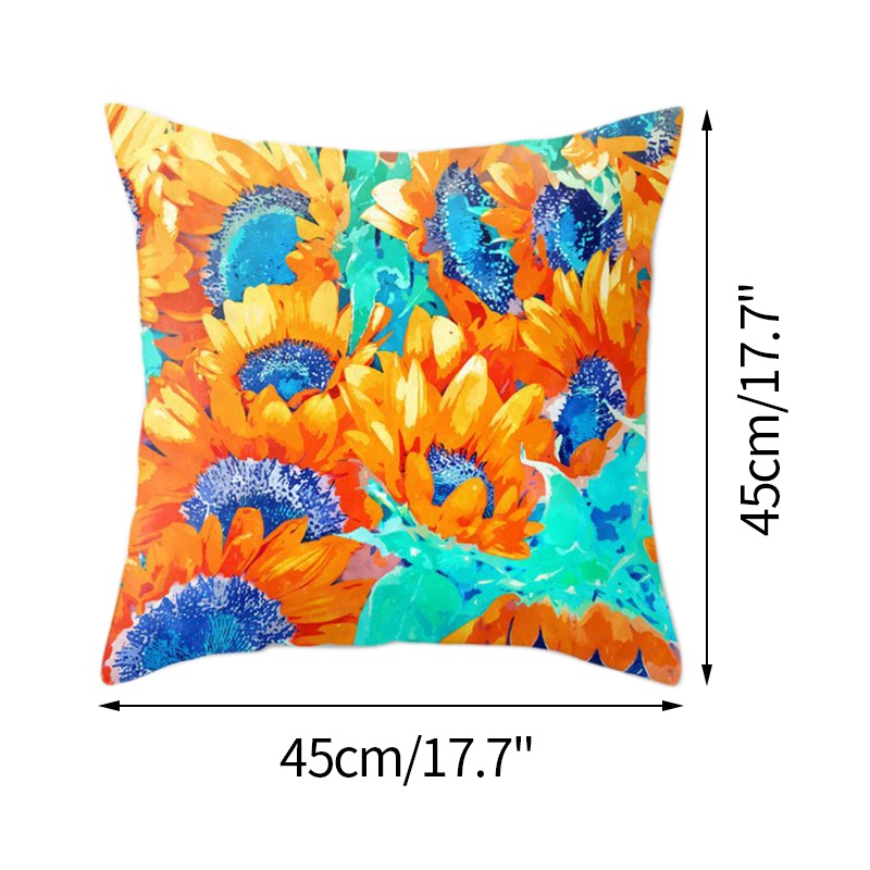 Vỏ Gối Bằng Nhung Họa Tiết Hoa Hồng Phong Cách Địa Trung Hải