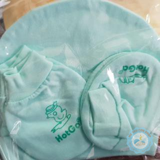 BỘ NÓN + BAO TAY CHÂN HOẠ TIẾT/ MÀU - CHẤT LIỆU THUN COTTON  HOTGA (katydang)